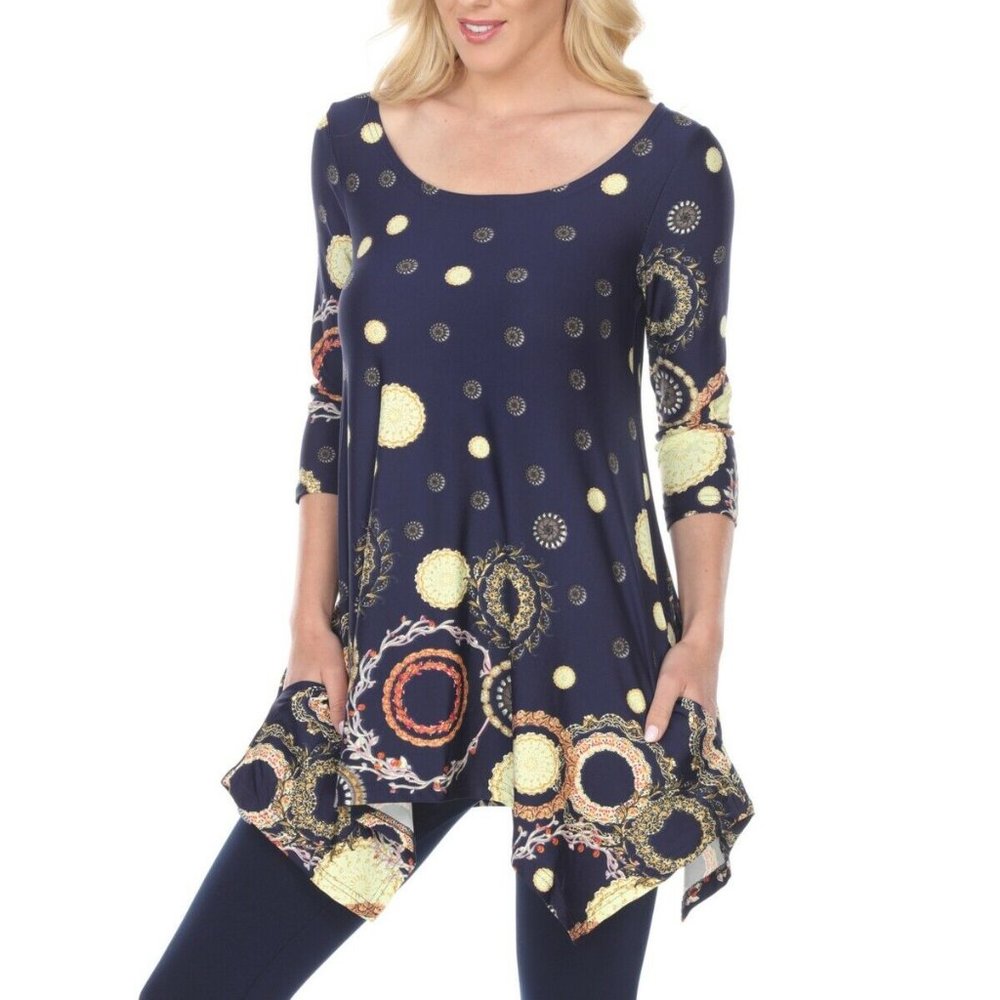 NWT White Mark Women's Erie Tunic, Size XL, #322-2